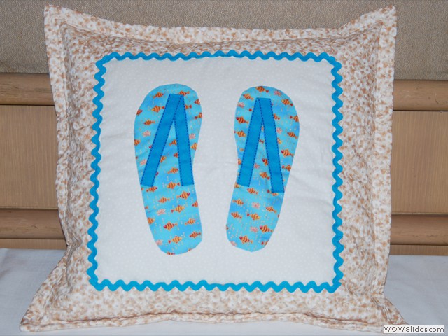 Pillow FlipFlops-Blue
